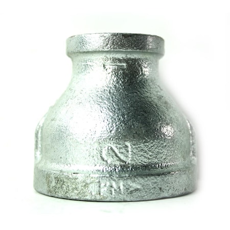 Thrifco Plumbing 2 Inch x 1 Inch Galvanized Steel Reducer Coupling 5218049